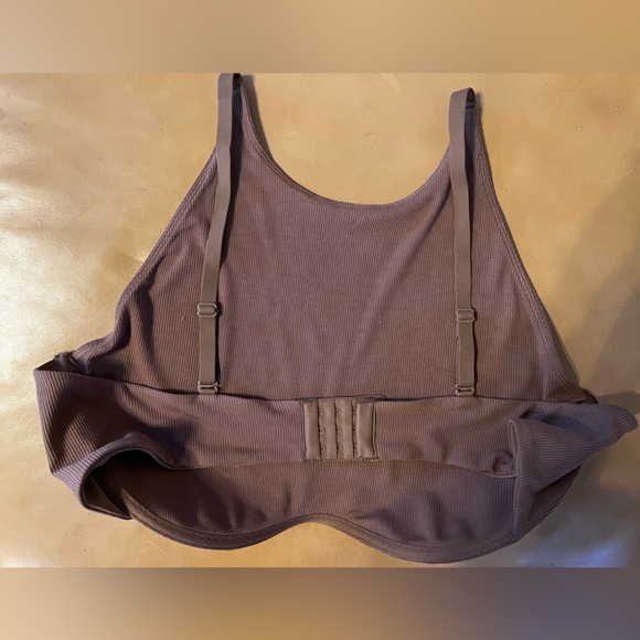 SKIMS Brown Ribbed Tank BRA SIZE 4XL- fits like XL- NWOT - Picture 2 of 5